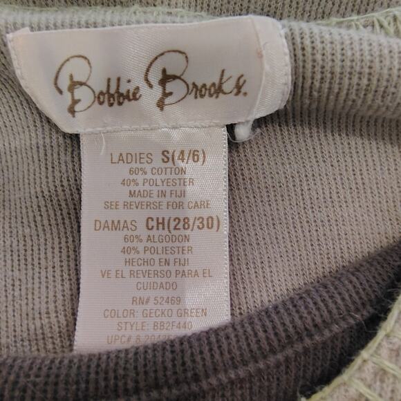 Vintage Bobbie Brooks Blouse | Gecko Green | Size Small (4/6) - Picture 6 of 8